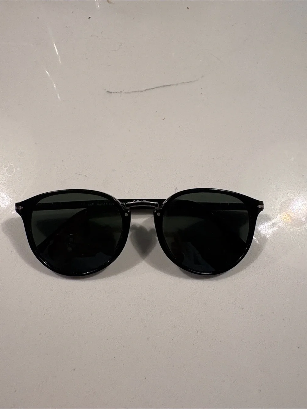 Persol Men’s Black Round Sunglasses